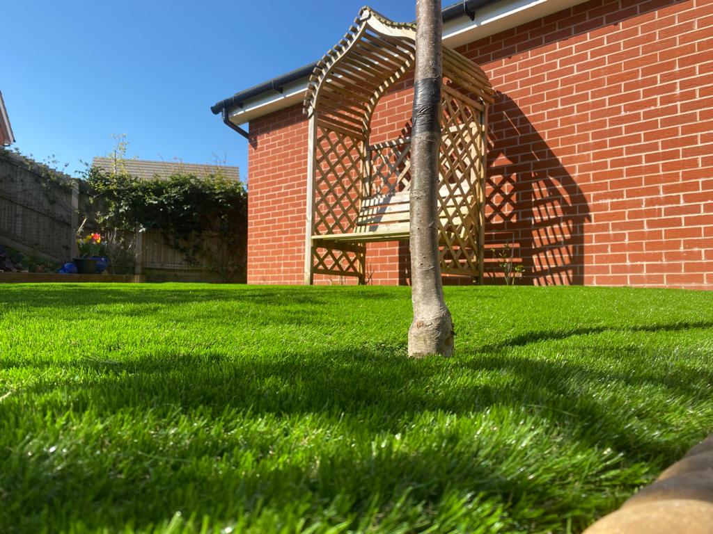 Artificial Grass installation in back garden