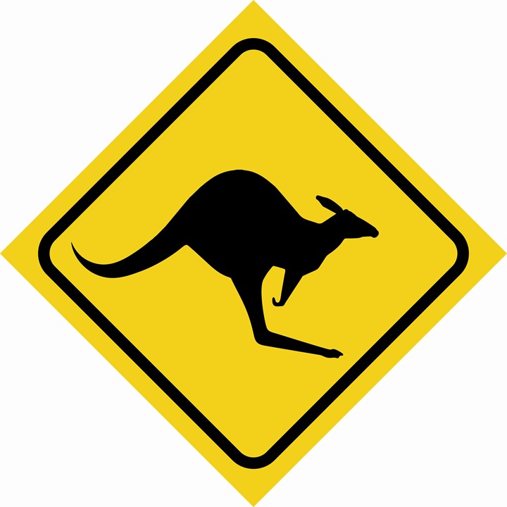 Warning kangaroo